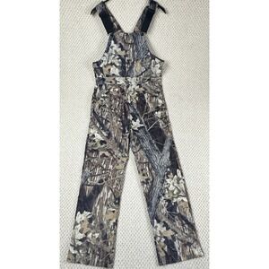 Wolf Mountain Huntingwear Bibs Mens M Mossy Oak Breakup Camo Overalls USA Made
